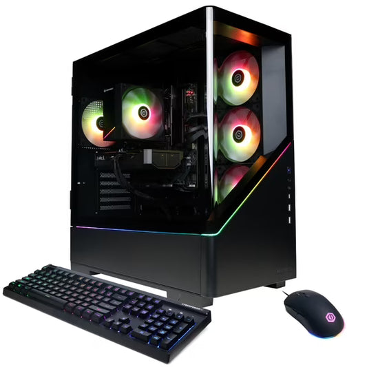 CyberPowerPC Gamer Master Gaming Desktop, AMD Ryzen 5 8400F, NVIDIA GeForce RTX 5060 8GB, 16GB DDR5, 1TB SSD, Black