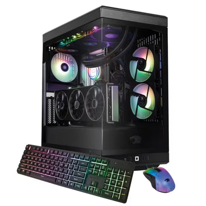 iBUYPOWER Y40 Gaming PC Desktop, AMD Ryzen 7 9800X3D, AMD Radeon RX 9070XT 16GB, 32GB DDR5 RAM, 1TB NVMe SSD